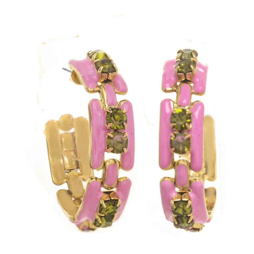 TOVA Hoops in pink